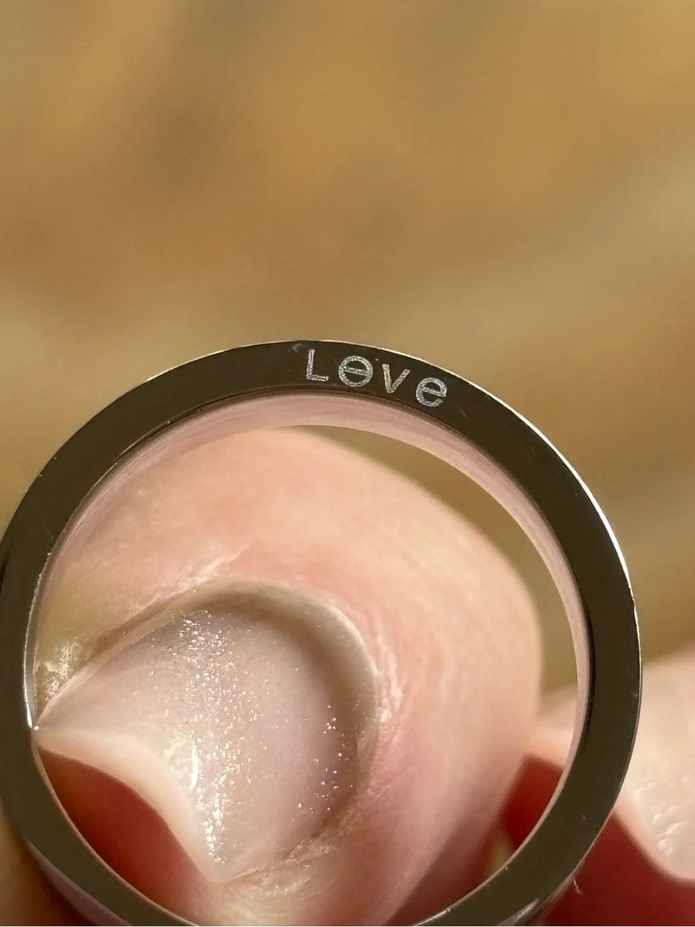 Fashion Silvertone Love Ring